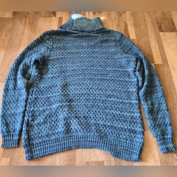 Revolution by Ricki's Blue Knit Asymmetrical Sweater - XXL - Picture 5 of 5